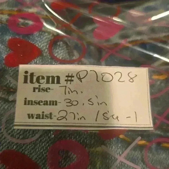 P7028 american rag cie light wash festival patchwork straight leg size 1 - Picture 9 of 9
